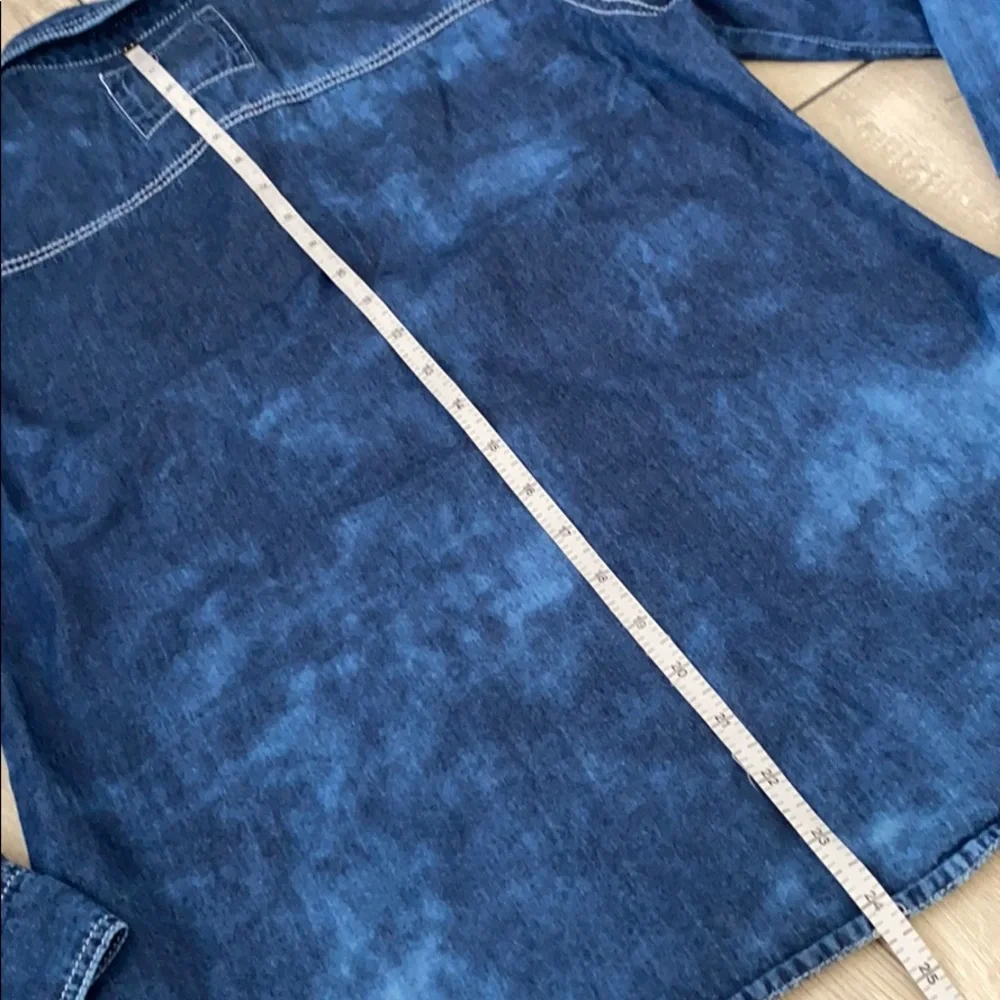 Justice Girl Denim Blouse / Shirt Size 16